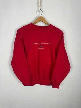 Vintage 90s Northern Reflections Red Crewneck Sweatshirt